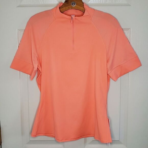 NWT Lululemon Nulux Half-Zip Golf Short-Sleeve Shirt Size 12 - Picture 1 of 11